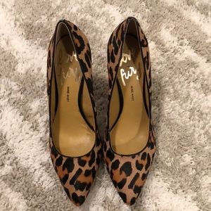 Nine West leopard heels
